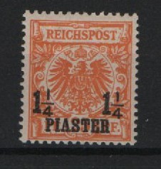 DAP Türkei, 1889 / 90, Mi.- Nr.: 9 b, mit Plf.: IV, *! Sehr selten!