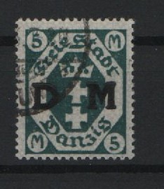 Danzig, 1923, Mi.- Nr.: D 30 X, gestempelt, Fotoattest Gruber BPP; e+e! Luxusstück! Sehr selten!