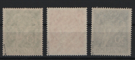 Berlin, 1949, Mi.- Nrn.: 68- 70, **, Der Währungsgeschädigten- Satz, kpl. Satz, je tiefstgeprüft Schlegel BPP! Luxussatz!