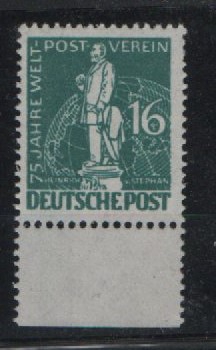 Berlin, 1949, 16 Pfg. Stephan, (Mi.- Nr.: 36), mit Ur., **, tiefgeprüft Schlegel BPP!