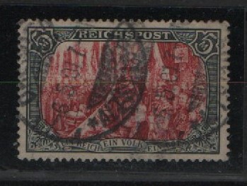 DR, Germania- Reichspost, Mi.- Nr.: 66, Type IV, gestempelt, geprüft Jäschke- L. BPP, gutes Bedarfsstück! Selten!