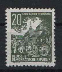 DDR, 1953, Mi.- Nr.: 413x XII, **, vom II. 5- Jahrplansatz! Kabinettstück!