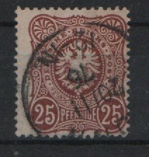 DR, Pfennige, 1875, Mi.- Nr.: 35 ab, gestempelt, tiefstgeprüft Wiegand BPP! Qualitätsstück, selten!