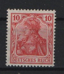 DR, Germania Friedensdruck, 1913 Mi.- Nr.: 86 I a, **, tiefstgeprüft Jäschke- L. BPP! Luxusstück! Selten!