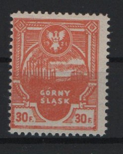 Dt. Abstimmungsgebiete, Östl. Oberschlesien, 1921, Mi.- Nr.: 3 A, **, gute Kabinetterhaltung, selten!