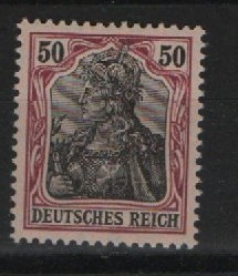 DR, Germania Friedensdruck, 1906 Mi.- Nr.: 91 I x, **, FA- Kopie Jäschke- L. BPP (für aufgetrennten 4er- Block)! Luxusstück! Selten!