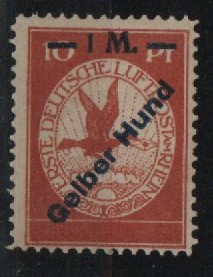 Dt. Kaiserreich, Flugpost, 1912, Mi.- Nr.: IV, ** / postfrisch, tiefstgeprüft Brettl BPP! Qualitätsstück! Sehr selten!