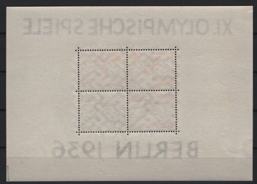 III. Reich, 1936, Mi.- Nr.: Bl. 5 + 6, **, je tiefstgeprüft Schlegel BPP! In dieser Qualität selten!