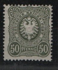 DR, Pfennig, ca. 1880, Mi.- Nr.: 44 b, **, tiefstgeprüft Jäschke- L. BPP! Luxusstück! Selten!