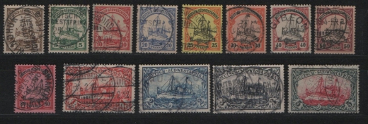 Dt. Kolonien, DSWA, 1901, Mi.- Nrn.: 11- 23, gestempelt! Mi.- Nr.: 23 gepr. Bothe BPP! Qualitätssatz! Selten!