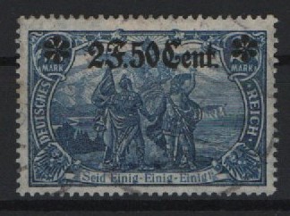 Dt. Bes. I. WK., E. G. West, 1916, Mi.- Nr.: 12 B, gestempelt, selten!