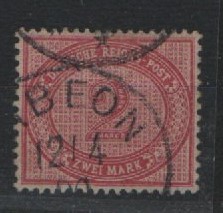 Dt. Kolonien, DSWA, 1899, Mi.- Nr.: VS 37 f, gestempelt Gibeon (Steuer HB, 5x) ! Akt. FA Jäschke- L. BPP; e+e! Selten!