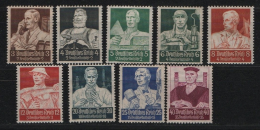 III. Reich, 1934, Mi.- Nr.: 556- 564, Der Ständesatz! * / ungebraucht!