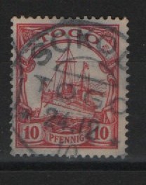 Dt. Kolonien, Stempel, Togo, 1910, Sokode auf Mi.- Nr.: 9! Geprüft Jäschke- L. BPP! Selten!