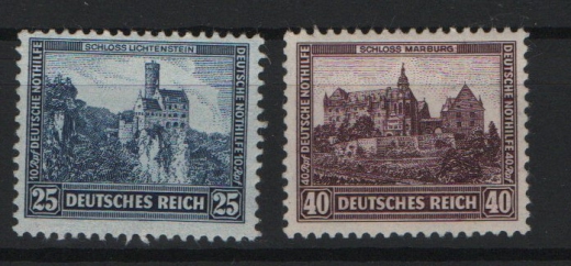 DR, Weimar, 1932, Mi.- Nr.: 477 + 478, **, Luxusstücke, selten!