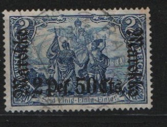 Dt. Auslandspostämter, Marokko, 1911 / 19, Mi.- Nr.: 56 I A, gestempelt! Bedarfsstück! Selten!