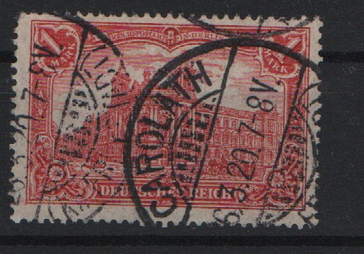 Dt. Kaiserreich, 1918, Mi.- Nr.: 94 AII, gestempelt, geprüft Zenker BPP, Bedarfsstück. Selten!