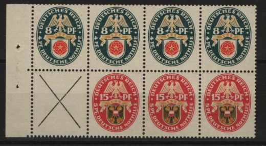 DR, Weimar, 1929, Mi.- Nr.: HBl. 67 B, **! Selten!