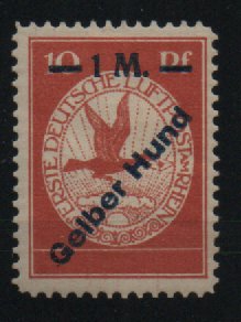 Dt. Kaiserreich, Flugpost, 1912, Mi.- Nr.: IV, *! Akt. FA. Kroschel VP / VPEX; e+e! Luxusstück! Selten!