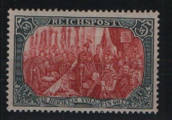 DR, Germania- Reichspost, Mi.- Nr.: 66, Type II, *, akt. FA Kroschel VP / VPEX; e+e! Luxusstück! Selten!