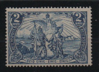 DR, Germania- Reichspost, Mi.- Nr.: 64, Type I, *, akt. FA Kroschel VP / VPEX; e+e! Luxusstück! Selten!