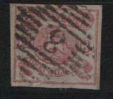 Braunschweig, 1862, Mi.- Nr.: 12 Aa, gestempelt, geprüft Brettl BPP! Kabinettstück!