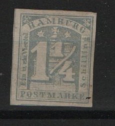 Hamburg, 1864, Mi.- Nr.: 8 c, * / ungebraucht, tiefstsigniert / geprüft Pfenninger! Prachtstück!