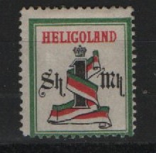 Helgoland, 1890, Mi.- Nr.: 19 A c, *, tiefgeprüft Lemberger BPP! Prachtstück!