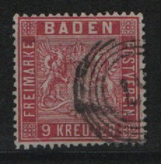 Baden, ca. 1861, Mi.- Nr.: 12, gestempelt, tiefstgeprüft Seeger BPP! Prachtstück! Selten!