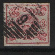 Braunschweig, 1862, Mi.- Nr.: 12 Aa, gestempelt, geprüft Lange BPP! Gutes Kabinettstück!