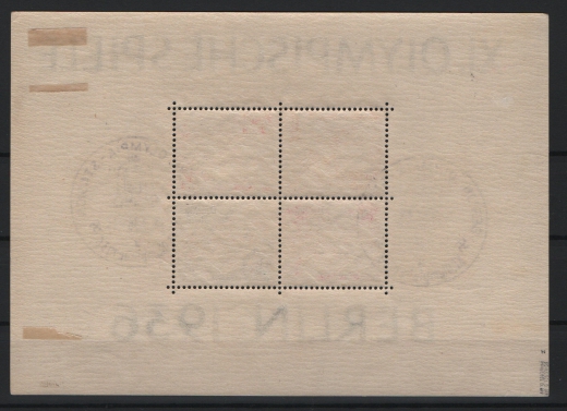 III. Reich, 1936, Mi.- Nr.: 6 z, gestempelt, doppelt tiefstgeprüft Schlegel BPP! Selten!