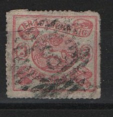 Braunschweig, ca. 1864, Mi.- Nr.: 16 A, gestempelt, signiert! Gutes Kabinettstück! Selten!