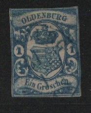 Oldenburg, 1861, Mi.- Nr.: 12 a, gestempelt, tiefgeprüft C. F. Lange / Brettl BPP! Gutes Kabinett- bis Prachtstück! Selten!