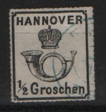 Hannover, ca. 1864, Mi.- Nr.: 21 y, gestempelt, tiefgeprüft Pfenninger! Gutes Kabinett- Prachtstück! Selten!