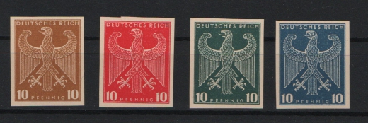 DR, Weimar, 1932, 4 Essays / Probedrucke, je (*) wie produziert, aktuelles Fotoattest Schlegel BPP; e + e! Luxusstücke! Sehr selten!