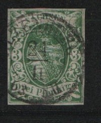 Sachsen, 1851 / 63, Mi.- Nr.: 2, gestempelt, vollrandig, Pracht- bis Luxusstück!