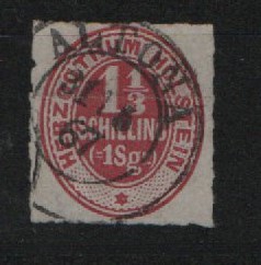 AD, S.- H. und Lauenbg., Holstein, 1865- 66, Mi.- Nr.: 23, gestempelt, tiefgeprüft Möller BPP! Prachtstück! Selten!