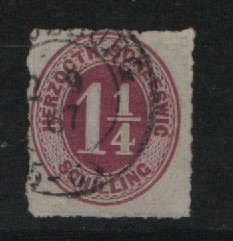 AD, S.- H. und Lauenbg., Schleswig, 1867, Mi.- Nr.: 18a, gestempelt, tiefstgeprüft Engel BPP! Prachtstück! Selten!