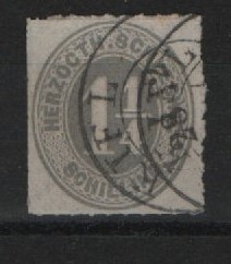 AD, S.- H. und Lauenbg., Schleswig, 1867, Mi.- Nr.: 18 c, gestempelt, tiefgeprüft Engel BPP! Prachtstück! Selten!