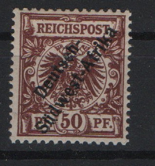 Dt. Kolonien, DSWA, 1897, Mi.- Nr.: II, *, signiert Richter, selten!