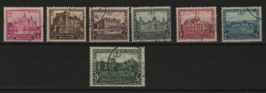 Belgien, 1930, Mi.- Nrn.: 291- 297, gestempelt