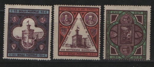 San Marino, 1894, 23- 25, * / ungebraucht