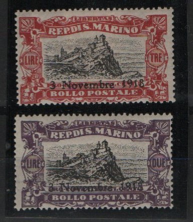 San Marino, Mi.- Nr.: 66 + 67, * / ungebraucht