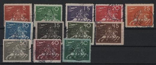 Schweden, 1924, Mi.- Nrn.: 159- 170, gestempelt