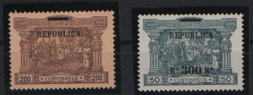 Portugal, 1911, Mi.- Nr.: 193- 94, */ ungebraucht, selten!