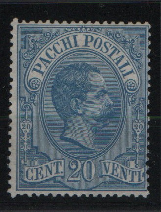 Italien, Paketmarken, Mi.- Nr.: 2, (*) / ohne Gummierung, selten!