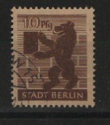 SBZ, Berlin- Brandenburg, 1945, Mi.- Nr.: 4 Awazs, gestempelt, tiefstgeprüft Dr. Jasch BPP! Qualitätsstück! Selten!