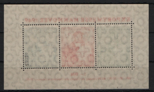 Bizone, 1949, Mi.- Nr.: Bl 1 c, **, doppelt tiefgeprüft Schlegel BPP! Kabinettstück! Selten!