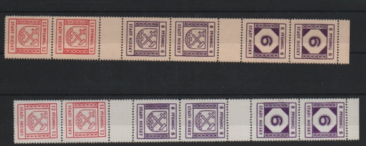 Deutschland- OST, Lokalausgaben, Niesky, 1945, Mi.- Nrn.: SZ 3- 6, **, Luxusstücke! Selten!