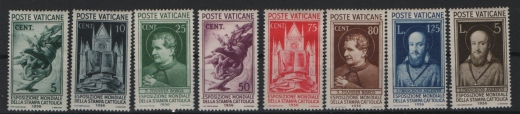 Vatikanstadt, 1936, Mi.- Nrn.: 51- 58, * / ungebraucht